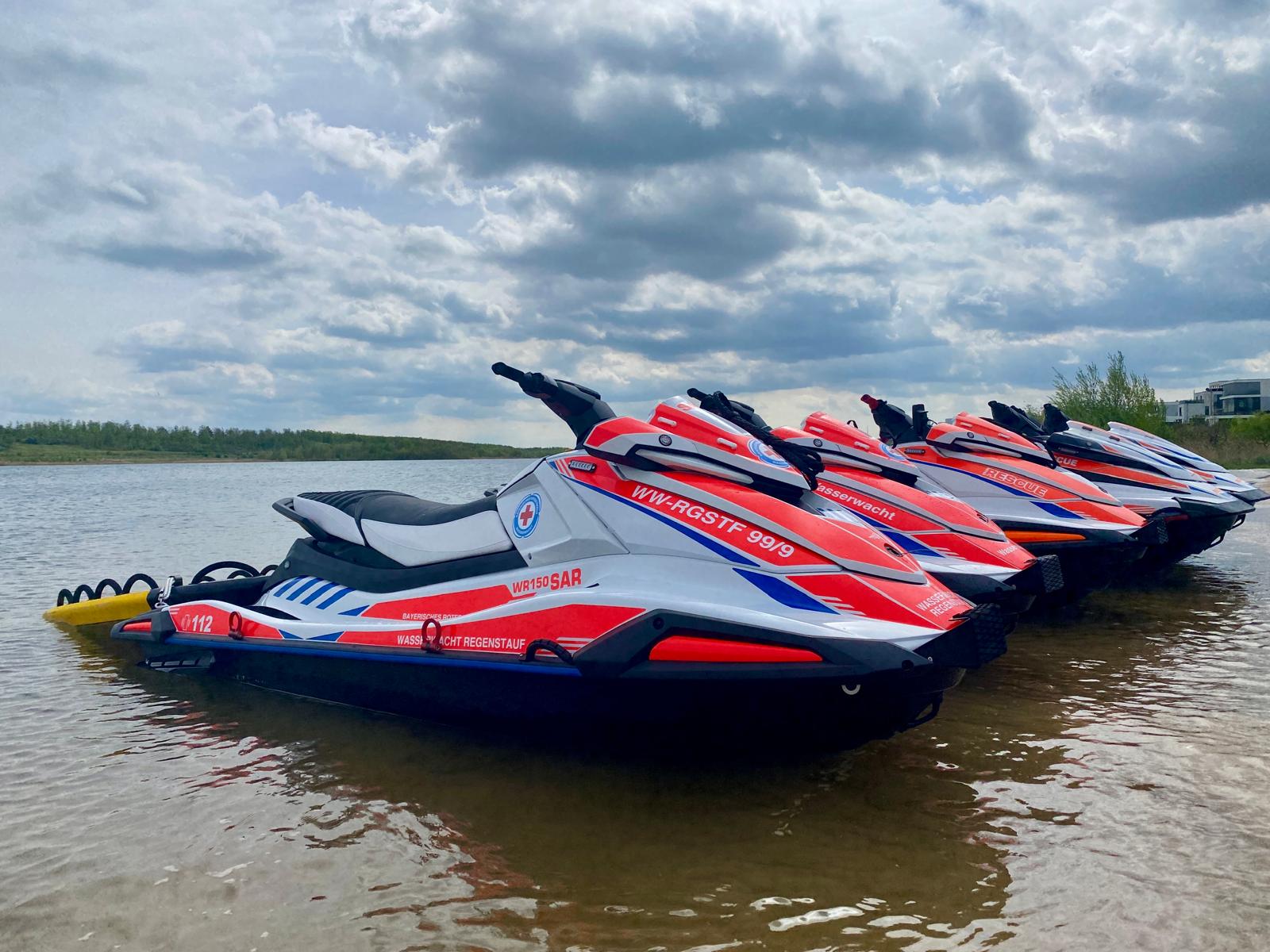 Rescue Watercraft Flotte der Wasserwacht Regenstauf